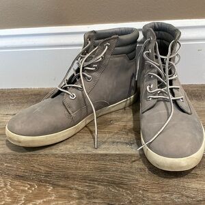 Timberland Gray High Top Sneakers - Size 8.5